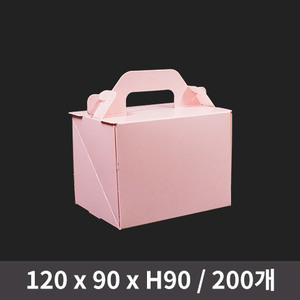 앞열림 조각케익 박스 핑크 (소)